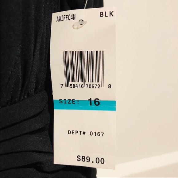 NWT Sangria black cocktail dress - Picture 7 of 9